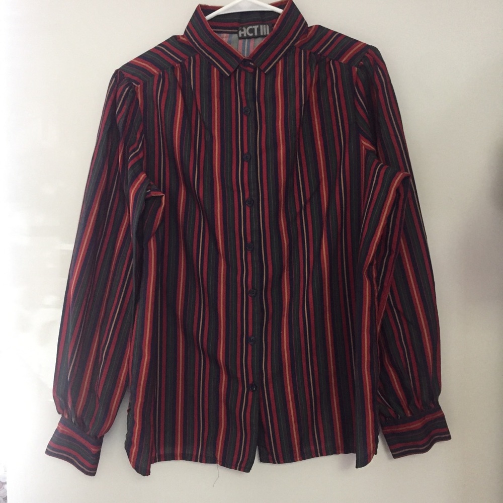 Mod 70’s Striped Vintage Button Down